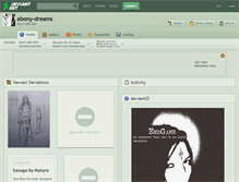 Tablet Screenshot of ebony-dreams.deviantart.com