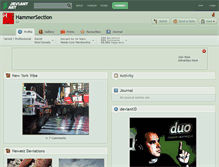 Tablet Screenshot of hammersection.deviantart.com