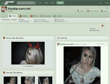 Tablet Screenshot of klaudiqa-scarry-doll.deviantart.com