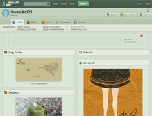 Tablet Screenshot of ilovezuko123.deviantart.com