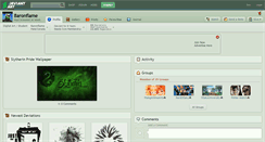 Desktop Screenshot of baronflame.deviantart.com