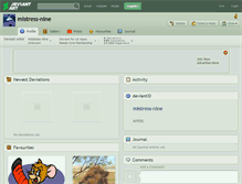 Tablet Screenshot of mistress-nine.deviantart.com