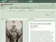 Tablet Screenshot of mariklover666.deviantart.com