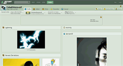 Desktop Screenshot of cobaltwerewolf.deviantart.com