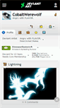 Mobile Screenshot of cobaltwerewolf.deviantart.com
