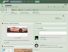 Tablet Screenshot of leoparda.deviantart.com