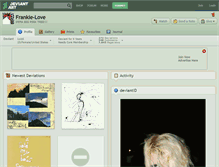 Tablet Screenshot of frankie-love.deviantart.com