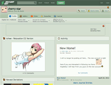 Tablet Screenshot of cherry-star.deviantart.com