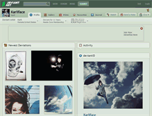 Tablet Screenshot of karliface.deviantart.com