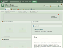 Tablet Screenshot of hattori-hanzo.deviantart.com
