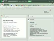 Tablet Screenshot of dwtrunks.deviantart.com