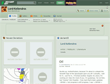 Tablet Screenshot of lord-kellendros.deviantart.com