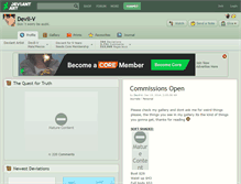 Tablet Screenshot of devil-v.deviantart.com