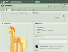 Tablet Screenshot of kamaloko.deviantart.com