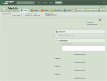 Tablet Screenshot of fishbicth.deviantart.com