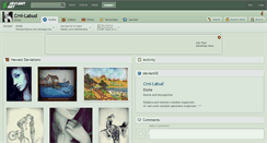 Desktop Screenshot of crni-labud.deviantart.com