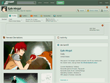 Tablet Screenshot of epik-ninjax.deviantart.com