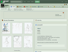 Tablet Screenshot of disch.deviantart.com