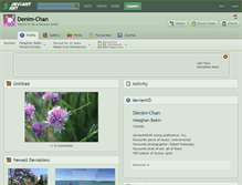 Tablet Screenshot of denim-chan.deviantart.com