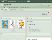 Tablet Screenshot of kon-fan-club.deviantart.com