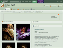 Tablet Screenshot of mimique-digital.deviantart.com