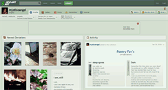 Desktop Screenshot of mysticeangel.deviantart.com