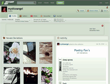 Tablet Screenshot of mysticeangel.deviantart.com