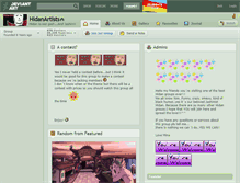 Tablet Screenshot of hidanartists.deviantart.com