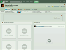 Tablet Screenshot of jeanettedevereaux.deviantart.com