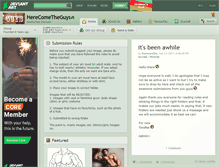 Tablet Screenshot of herecometheguys.deviantart.com