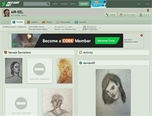 Tablet Screenshot of air-eel.deviantart.com