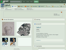 Tablet Screenshot of cathy-e.deviantart.com