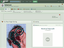 Tablet Screenshot of kallamoon.deviantart.com