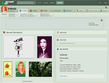 Tablet Screenshot of blakelp.deviantart.com