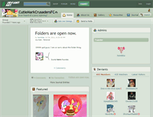 Tablet Screenshot of cutiemarkcrusadersfc.deviantart.com