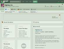 Tablet Screenshot of nightsky-inc.deviantart.com