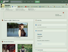 Tablet Screenshot of nenzie.deviantart.com