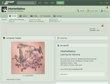 Tablet Screenshot of inkerbelltattoo.deviantart.com