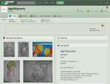 Tablet Screenshot of digo500qwerty.deviantart.com