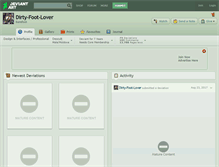 Tablet Screenshot of dirty-foot-lover.deviantart.com