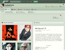 Tablet Screenshot of canibalclover.deviantart.com