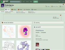 Tablet Screenshot of firstltgaruru.deviantart.com