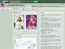 Tablet Screenshot of cardcaptorsakura-ccs.deviantart.com