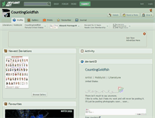 Tablet Screenshot of countinggoldfish.deviantart.com
