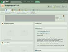 Tablet Screenshot of drawntogether-club.deviantart.com