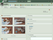 Tablet Screenshot of denbow.deviantart.com