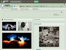 Tablet Screenshot of mega5x.deviantart.com