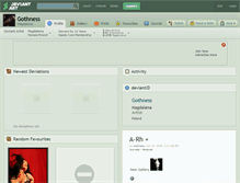 Tablet Screenshot of gothness.deviantart.com