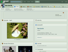 Tablet Screenshot of narutarde.deviantart.com