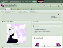 Tablet Screenshot of llusional-attraction.deviantart.com